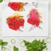 Roodvistorchon Theedoek (Gevouwen)