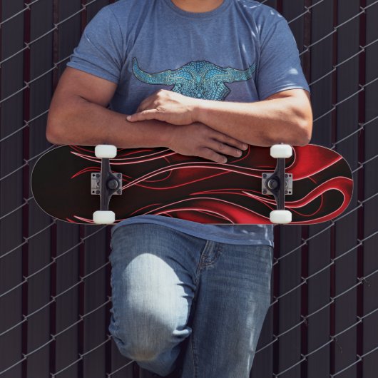 Roodvlamesskateboard Persoonlijk Skateboard (Buiten 3)