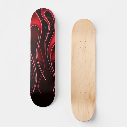 Roodvlamesskateboard Persoonlijk Skateboard (Voorkant)