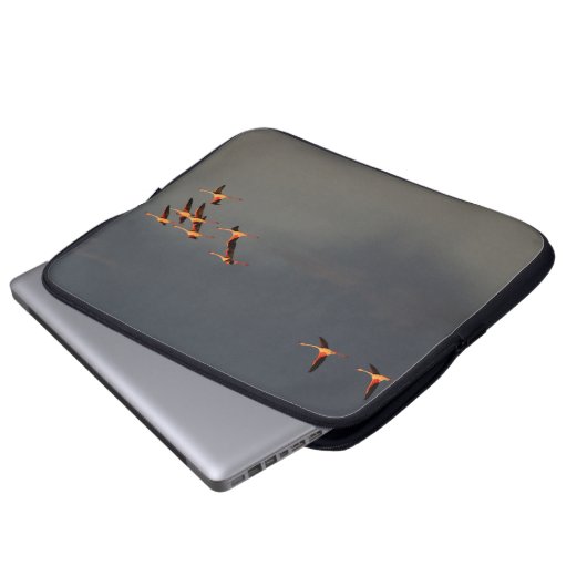 Roodvlamvertragers Laptop Sleeve (Voorkant onderkant)