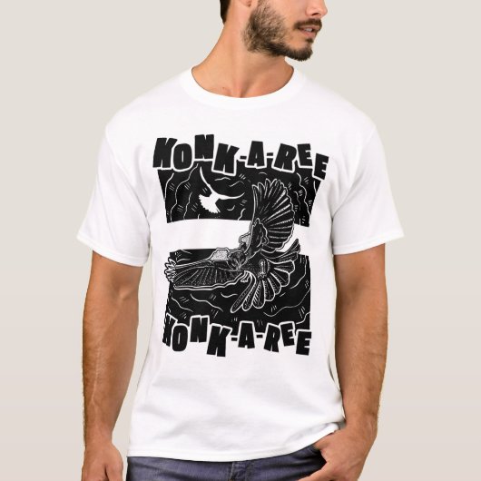 roodvleugelige zwarte vogel t-shirt (Voorkant)