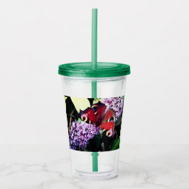 Roodvlinder Acryl Drinkbeker