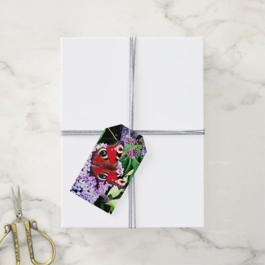 Roodvlinder Cadeaulabel (Met Touw)
