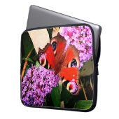 Roodvlinder Laptop Sleeve (Voorkant Links)