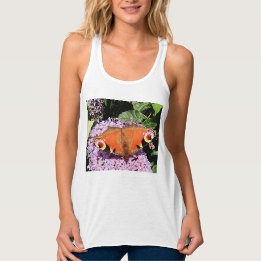 Roodvlinder Tanktop (Voorkant)