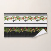 Roodvlinderblad zonder naadloze rowanberry botterf bad handdoek (Handdoek)