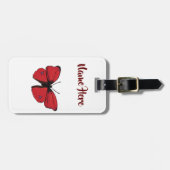 Roodvlindertekening Bagagelabel (Voorkant horizontaal)