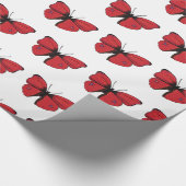 Roodvlindertekening Cadeaupapier (Hoek)