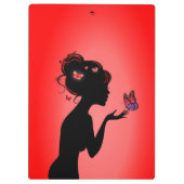 Roodvlindervrouw Klembord (Achterkant)