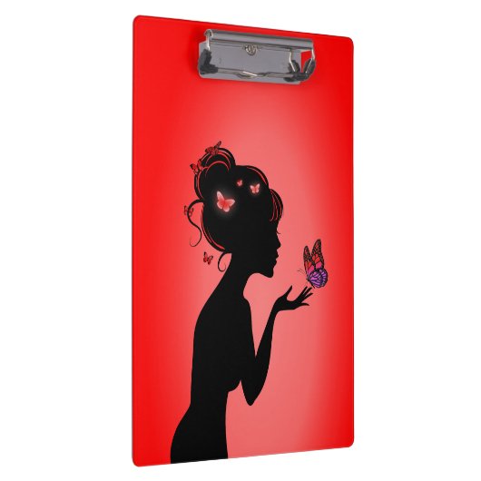 Roodvlindervrouw Klembord (Rechts)