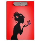 Roodvlindervrouw Klembord (Voorkant)