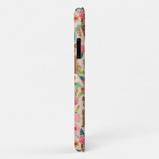 Roodvoelers floraals Case-Mate iPhone case (Achterkant/rechts)