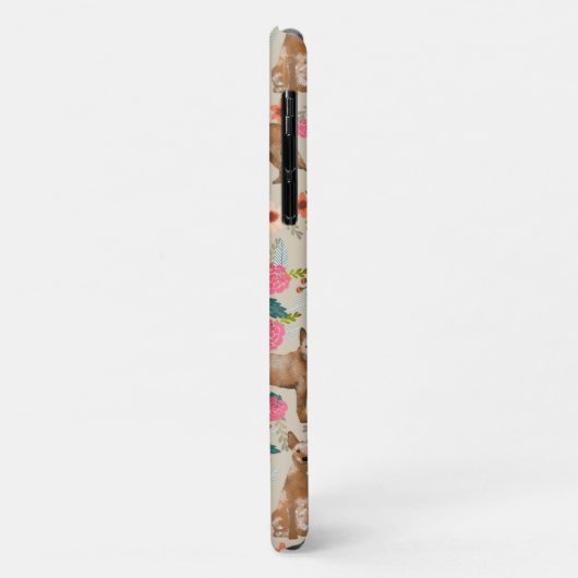 Roodvoelers floraals Case-Mate iPhone case (Achterkant/links)