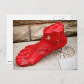 Roodvoetsculptuur in Chicago Briefkaart (Voorkant / Achterkant)