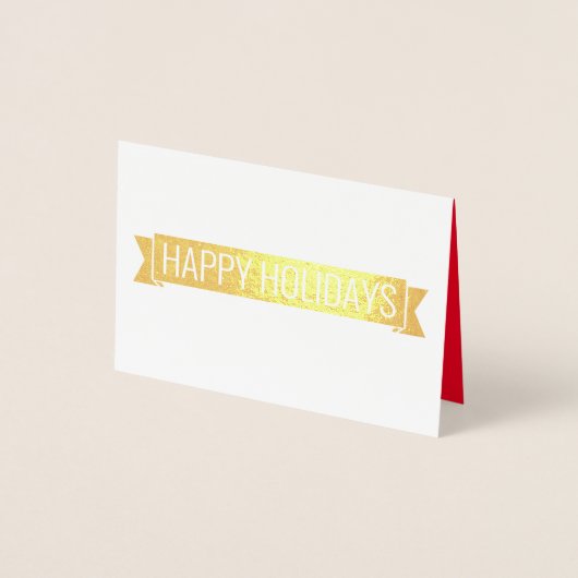 roodvogel in de sneeuw Prettige feestdagen Folie Kaarten (Voorkant)