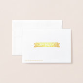 roodvogel in de sneeuw Prettige feestdagen Folie Kaarten (Met envelop)