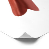 Roodvogelafdrukken in noordelijke kardinaal poster (Hoek)