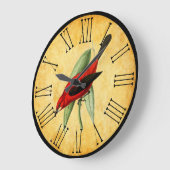  Roodvogelrante en Elegant Kitchen Grote Klok (Hoek)