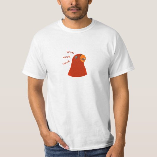 Roodvogeltje "GUMI"wuewuewue... T-shirt (Voorkant)
