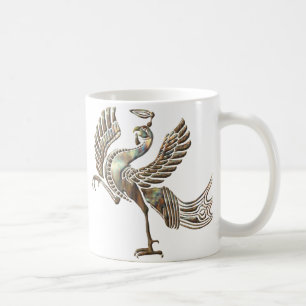 Roodvogelverwarmde koper koffiemok