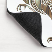 Roodvogelverwarmde koper muismat (Hoek)