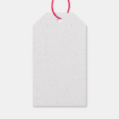 Roodvrachtwagen met terugboeking cadeaulabel (Achterkant)