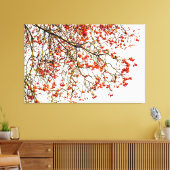 Roodvruchten of asbessen canvas afdruk (Insitu (Woonkamer))