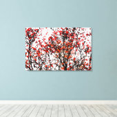 Roodvruchten of asbessen canvas afdruk (Insitu (Houten vloer))