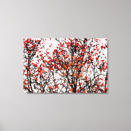 Roodvruchten of asbessen canvas afdruk