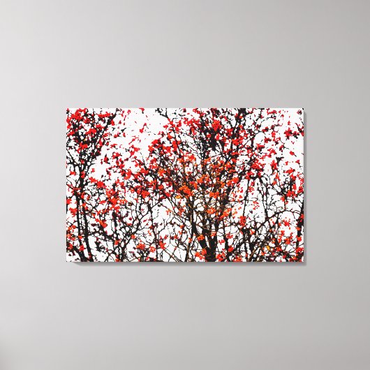 Roodvruchten of asbessen canvas afdruk (Voorkant)