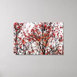 Roodvruchten of asbessen canvas afdruk