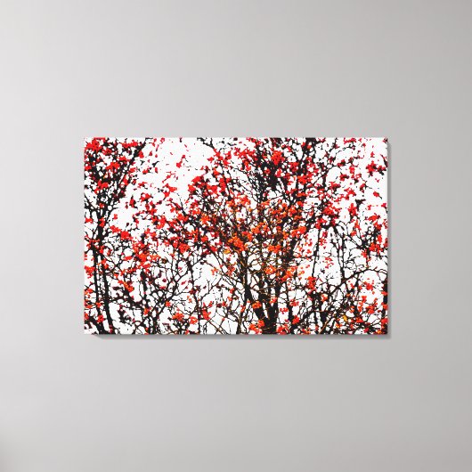 Roodvruchten of asbessen canvas afdruk (Voorkant)