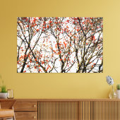 Roodvruchten of asbessen canvas afdruk (Insitu (Woonkamer))