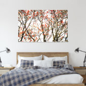 Roodvruchten of asbessen canvas afdruk (Insitu (Slaapkamer))