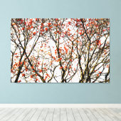 Roodvruchten of asbessen canvas afdruk (Insitu (Houten vloer))