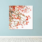 Roodvruchten of asbessen canvas afdruk (Insitu (Houten vloer))