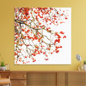 Roodvruchten of asbessen canvas afdruk (Insitu (Woonkamer))