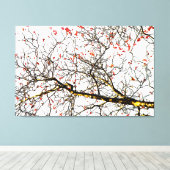 Roodvruchten of asbessen canvas afdruk (Insitu (Houten vloer))