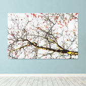Roodvruchten of asbessen canvas afdruk (Insitu (Houten vloer))