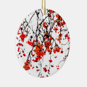 Roodvruchten of asbessen keramisch ornament (Rechts)
