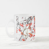 Roodvruchten of asbessen matglas koffiemok (Links)