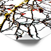 Roodvruchten of asbessen poster (Hoek)