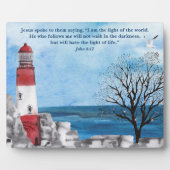 Roodvuurtoren Waterverf scène Fotoplaat (Voorkant)