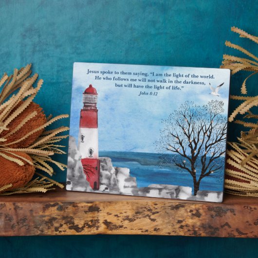 Roodvuurtoren Waterverf scène Fotoplaat (Zijkant)