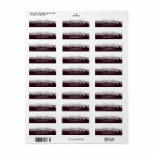 Roodwijnsector wijngaarden etiket (Full Sheet)