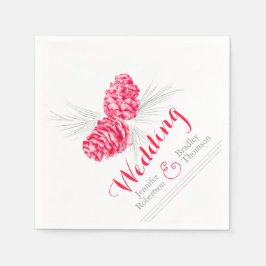 Roodwinterdenbont voor de vervaardiging van taartw servetten