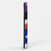 Roodwitte, blauwe bloemen Case-Mate iPhone case (Achterkant/rechts)