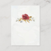 Roodwitte blauwe Waterverf Grieks huwelijk Informatiekaartje (Achterkant)