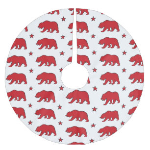Roodwitte Californische beer Kerstboom Rok