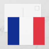 Roodwitte en blauwe vlag van Frankrijk Briefkaart (Voorkant / Achterkant)